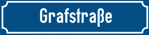 Straßenschild Grafstraße