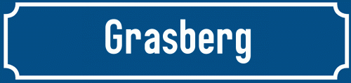 Straßenschild Grasberg