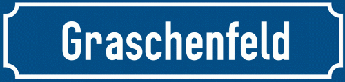 Straßenschild Graschenfeld