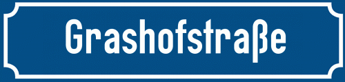 Straßenschild Grashofstraße