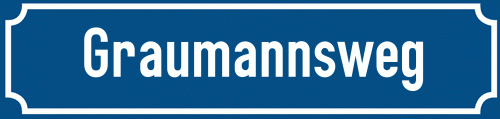 Straßenschild Graumannsweg