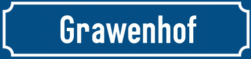 Straßenschild Grawenhof