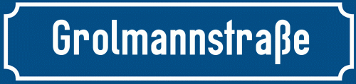 Straßenschild Grolmannstraße
