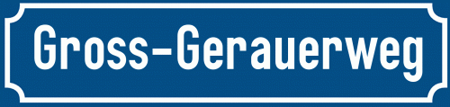 Straßenschild Gross-Gerauerweg