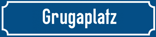 Straßenschild Grugaplatz zum kostenlosen Download