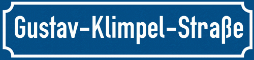 Straßenschild Gustav-Klimpel-Straße