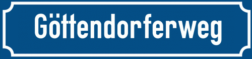 Straßenschild Göttendorferweg