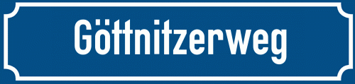 Straßenschild Göttnitzerweg