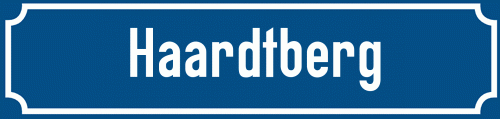 Straßenschild Haardtberg