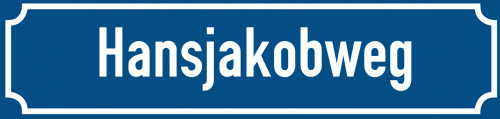 Straßenschild Hansjakobweg