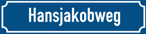 Straßenschild Hansjakobweg zum kostenlosen Download