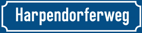 Straßenschild Harpendorferweg