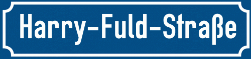 Straßenschild Harry-Fuld-Straße