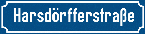 Straßenschild Harsdörfferstraße
