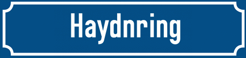 Straßenschild Haydnring
