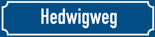 Straßenschild Hedwigweg