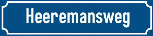Straßenschild Heeremansweg