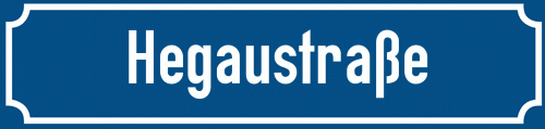 Straßenschild Hegaustraße