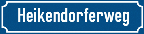 Straßenschild Heikendorferweg