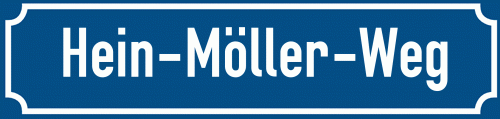 Straßenschild Hein-Möller-Weg