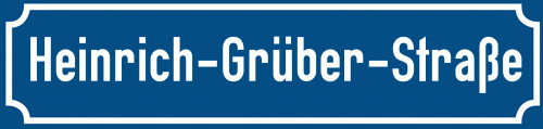 Straßenschild Heinrich-Grüber-Straße
