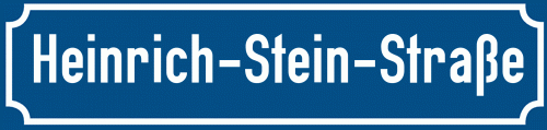 Straßenschild Heinrich-Stein-Straße