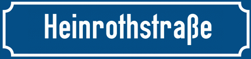 Straßenschild Heinrothstraße