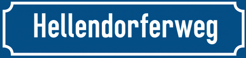 Straßenschild Hellendorferweg