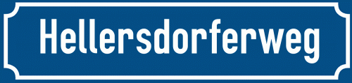 Straßenschild Hellersdorferweg