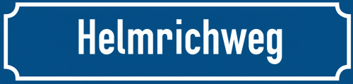 Straßenschild Helmrichweg