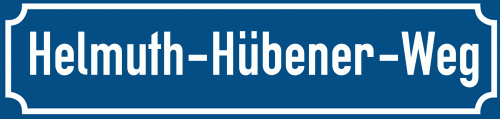 Straßenschild Helmuth-Hübener-Weg