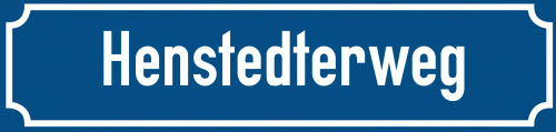 Straßenschild Henstedterweg