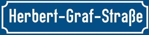 Straßenschild Herbert-Graf-Straße