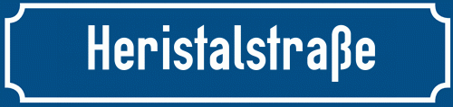 Straßenschild Heristalstraße