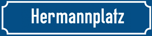 Straßenschild Hermannplatz