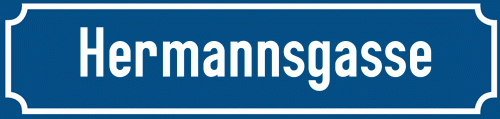 Straßenschild Hermannsgasse