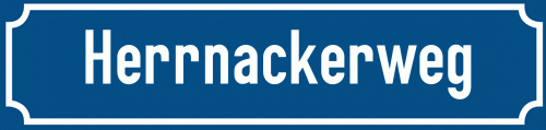 Straßenschild Herrnackerweg