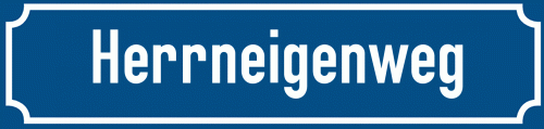Straßenschild Herrneigenweg
