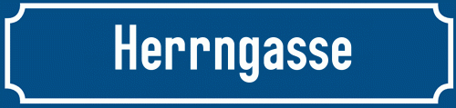 Straßenschild Herrngasse