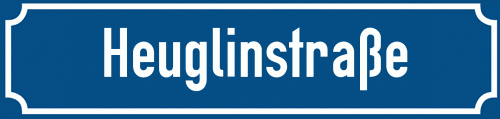 Straßenschild Heuglinstraße