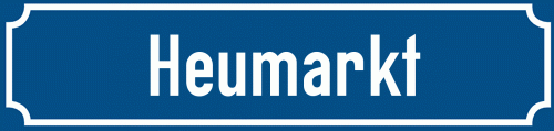 Straßenschild Heumarkt zum kostenlosen Download