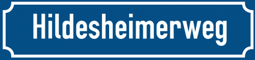 Straßenschild Hildesheimerweg