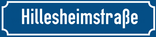 Straßenschild Hillesheimstraße