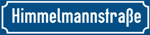 Straßenschild Himmelmannstraße