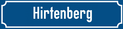 Straßenschild Hirtenberg