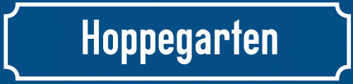 Straßenschild Hoppegarten