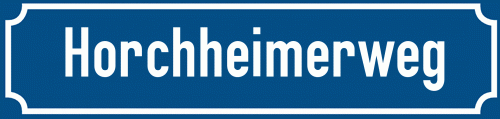 Straßenschild Horchheimerweg