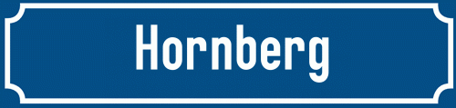 Straßenschild Hornberg
