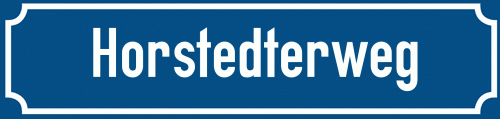 Straßenschild Horstedterweg