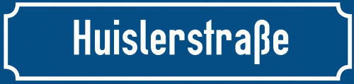 Straßenschild Huislerstraße